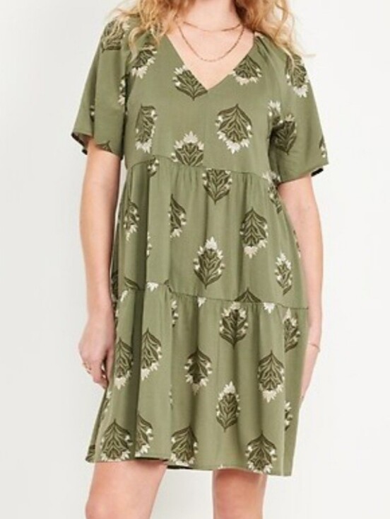 Old Navy Dresses & Skirts - Old Navy Green Floral Dress Size Small Womens